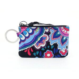 Vera Bradley Haymarket Paisley Cotton Zip Id Case NWT